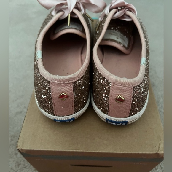 Kate Spade Keds Rose Gold Glitter Size 7 - Picture 4 of 4